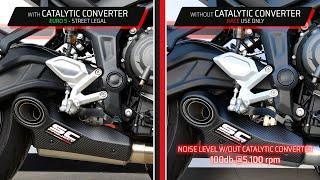 Full-System with STR-1 muffler for Triumph Trident 660 - Euro5 and Race use configuration