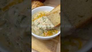 Better than Panera broccoli cheddar soup!Recipe in comments! #fyp #explorepage #easyrecipe #foodie