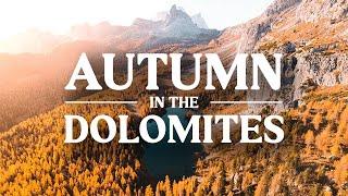 Autumn in the Dolomites | 4k Cinematic Drone Video