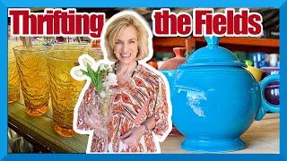 Thrift the fields for treasures! Shop Bar W Field for amazing finds during the Round Top Show.