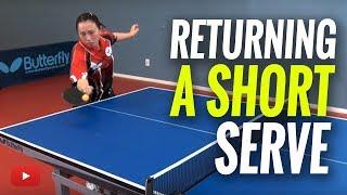Table Tennis Tips - Returning a Short Serve - Coach Gao Jun