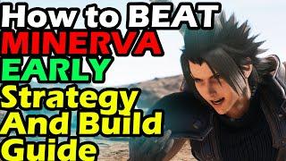 Crisis Core Final Fantasy 7 Reunion How To Beat Minerva Early Build Setup And Strategy Guide