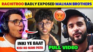 Rachitroo Badly EXPOSED Triggered Insaan & Fukra Insaan FULL VIDEO | Rachitroo VS Malhan Brothers