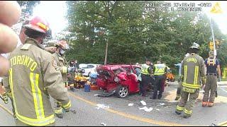 Aftermath of deadly Parkside Drive crash