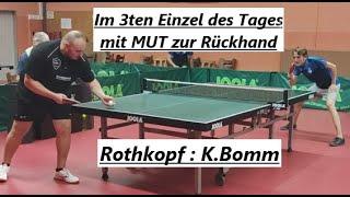 Wenn der Gegener stärker spielt als der TTR Wert & Pre Match Talk | T.Rothkopf(1535) : K.Bomm(1389)