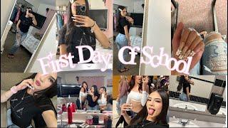 FIRST DAY OF SCHOOL (high school)   mini vlog + grwm￼