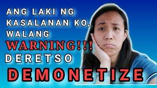 DEMONETIZE ANG CHANNEL KO BAKIT?/ HOW TO AVOID DEMONETIZE CHANNEL