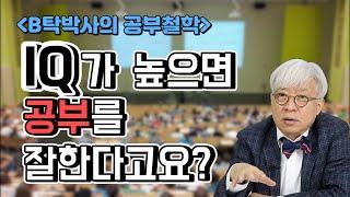 IQ가 높으면 공부를 잘한다고요?! [탁석산의 B탁박사]