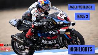 ASSEN WorldSBK RACE 2 Highlights