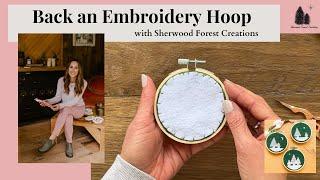 Back an Embroidery Hoop | Blanket Stitch Embroidery Tutorial | How To Close an Embroidery Hoop