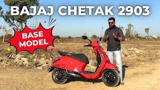 Bajaj Chetak 2903 Electric Scooter Review | Base Variant | Motorxone