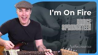 How to play Im On Fire by Bruce Springsteen on guitar