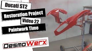 Ducati ST2 Restoration Project Video 22 - It's Paintwork Time