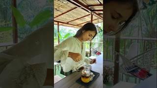 ROK Espresso in the heart of nature. กาแฟสดในสวน ท่ามกลางบรรยากาศธรรมชาติ #จิบกาแฟ #coffee #love