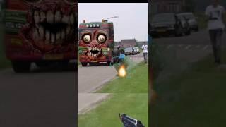 AmazingTRUCK TRONTON FUSO ZOMBIETruk Oleng, Truck Zombie #dumptruck #zombiesurvival #shorts