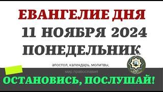 11 НОЯБРЯ ПОНЕДЕЛЬНИК ЕВАНГЕЛИЕ АПОСТОЛ ДНЯ ЦЕРКОВНЫЙ КАЛЕНДАРЬ 2024 #мирправославия