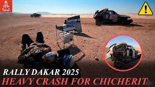 Heavy Crash for Guerlain Chicherit - Stage 6 Dakar Rally 2025 - Dakar Video Accident