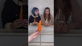 Choose your food challenge  Why did she refuse the big white carrot? #shorts Best video by Hmelkofm