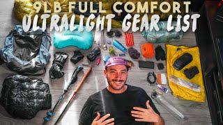 My Greatest Full Comfort Ultralight Gear List Ever! (4,000 miles testing)