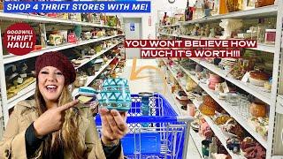 I'm Back At GOODWILL!! Thrift With Me | Shop 4 Thrift Stores With Me | I Only Paid $3 For It!!!!