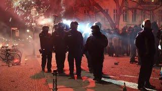 Police patrol Berlin streets as people set off fireworks for New Year | AFP