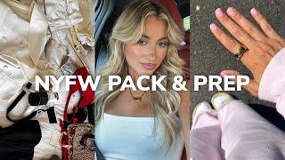 NYFW PACK & PREP:picking outfits, new nails, packing & chit chat grwm