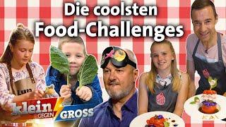 Kai reagiert auf die verrücktesten Food-Challenges bei Klein gegen Groß