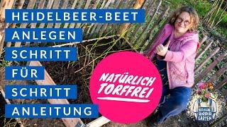 Heidelbeer-Beet anlegen - Schritt für Schritt Anleitung