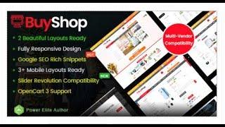 BuyShop - Responsive & Multipurpose OpenCart 3 Theme | Themeforest Templates