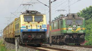 Musical RAILWAY TRACK Sounds | Dangerous Electric Trains at Full Speed | Indian Railways