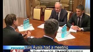 Luis Ayala and Vlad Plahotniuc meet with Moldovan President Nicolae Timofti