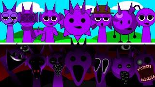 Incredibox Sprunki - All Purple (Durple) | Normal Version Vs Horror Version