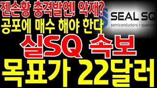 [실SQ 주가전망] "긴급" 1월 8일 젠슨황 충격발언! 악재인가? 공포에 매수 해야 합니다! 목표가 22달러 변치 않는다! 변동성에 집중 합시다! 주주님들 필히 시청.