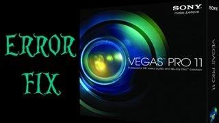 Sony Vegas Pro 11 Render FIX Error Occurred While Creating Media File