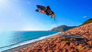 Trampoline VS. Sand Dune