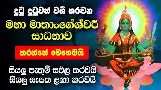 මාතාංගේශ්වරී සාධනා | athi prabala washi gurukam hamuduruwo | nicha kula washi gurukam ratnapura