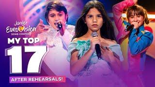 Junior Eurovision 2024 | My Top 17 (After Rehearsals)