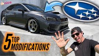 5 BEST (Favorite) Modifications for your 2015-2021 Subaru WRX/STi ️ #importimageracing #automobile