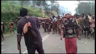 Tribal Fight at Wapenamanda Enga Province. May Peace be Prevail 