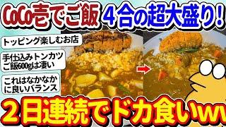 【2ch面白いスレ】ご飯超大盛りの4合！2日連続のココイチでドカ食いを決めるぞｗｗ