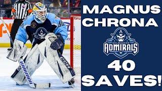 MAGNUS CHRONA Stands On His Head Making 40 SAVES In 2-1 Win | HIGHLIGHTS!