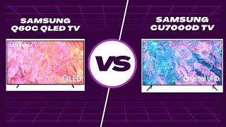 Samsung Q60C QLED TV vs. Samsung CU7000D Crystal UHD 4K Smart TV: Which is Best for You?