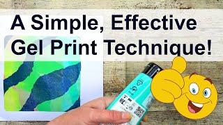 A Gel Print Technique So Simple, You Will Love It! #gelprinting #art