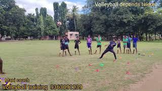 volleyball training defense taken workout (1)day training school boys @manicoach