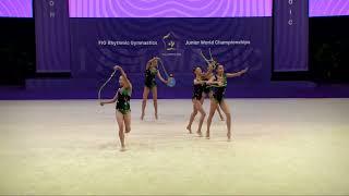 Uzbekistan (UZB) - 2023 Rhythmic Junior Worlds Qualifications 5RO Group