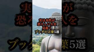 ㊗️60万回再生実は本性が恐ろしい人を見抜くブッダの言葉5選 #ブッダ #仏教 #名言