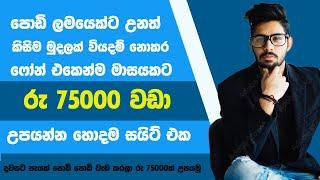 ඕනම කෙනෙක්ට කරන්න පුලුවන් | Part time jobs at home Sinhala | Sprout gigs | Swayan Rakiya at home