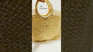 Beach bag with a very easy design #crochet