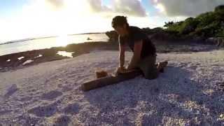 Making fire on a desert island | Fire Plough Method