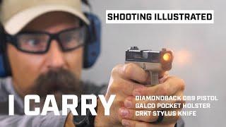 I Carry Diamondback DB9 Pistol in a Galco Holster